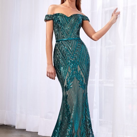 Cinderella Dresses & Skirts - Off Shoulder Sweetheart Neck Prom Dress CDCB0039